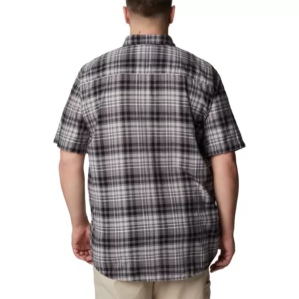 imageColumbia Mens Under Exposure Yarn Dye Short Sleeve ShirtCity Grey Madras Gingham