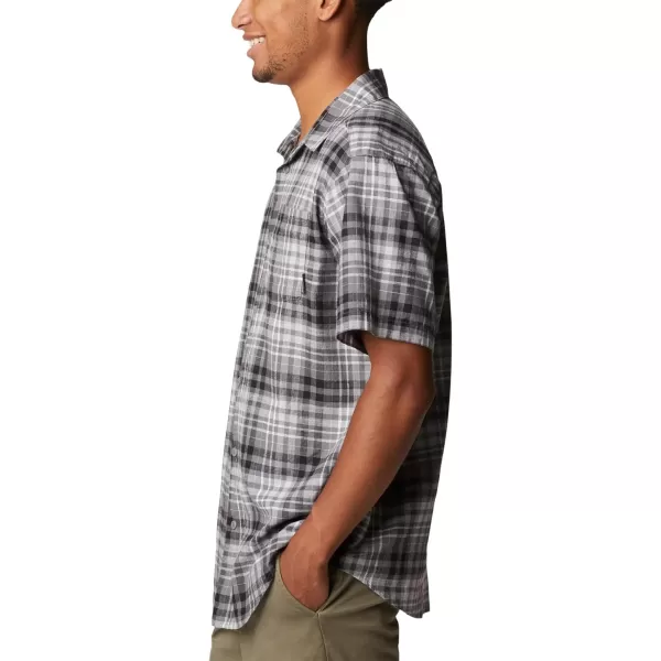 imageColumbia Mens Under Exposure Yarn Dye Short Sleeve ShirtCity Grey Madras Gingham