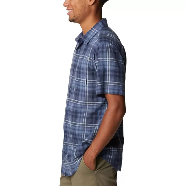imageColumbia Mens Under Exposure Yarn Dye Short Sleeve ShirtDark Mountain Madras Gingham