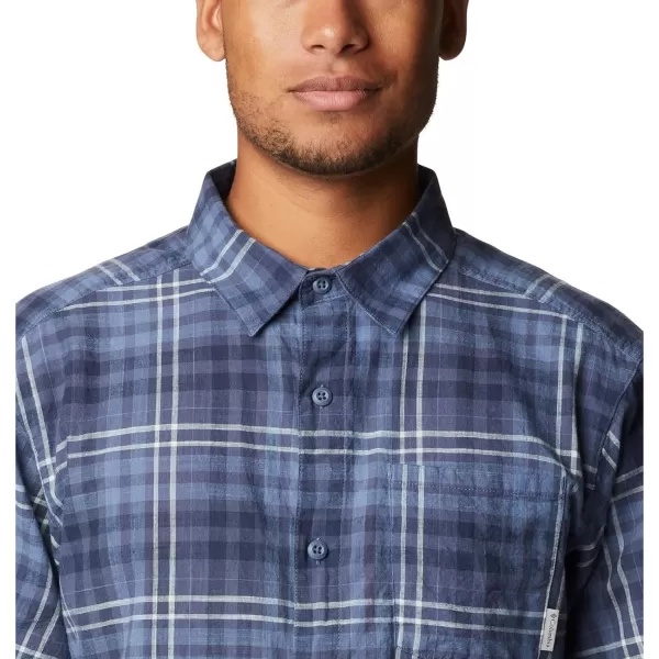imageColumbia Mens Under Exposure Yarn Dye Short Sleeve ShirtDark Mountain Madras Gingham