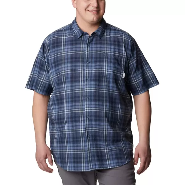 imageColumbia Mens Under Exposure Yarn Dye Short Sleeve ShirtDark Mountain Madras Gingham