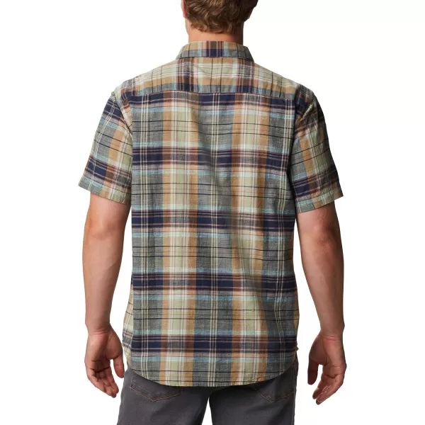 imageColumbia Mens Under Exposure Yarn Dye Short Sleeve ShirtMocha Madras