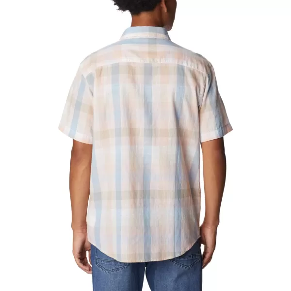 imageColumbia Mens Under Exposure Yarn Dye Short Sleeve ShirtPurple Tint Buffalo