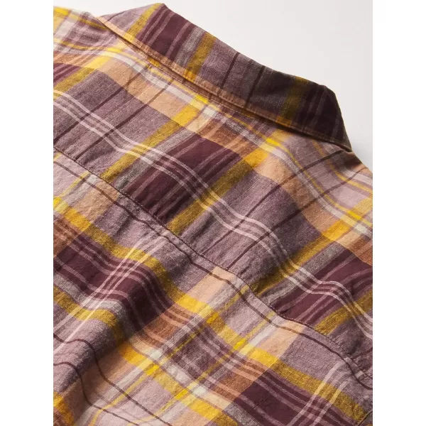 imageColumbia Mens Under Exposure Yarn Dye Short Sleeve ShirtRed Lodge Madras