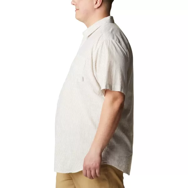 imageColumbia Mens Under Exposure Yarn Dye Short Sleeve ShirtSavory Oxford Stripe