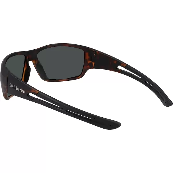 imageColumbia Mens Utilizer Wrap SunglassesMatte Tort amp Black Green Mirror
