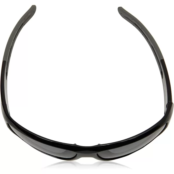imageColumbia Mens Utilizer Wrap SunglassesShiny Black WGrey Rubber Polarized