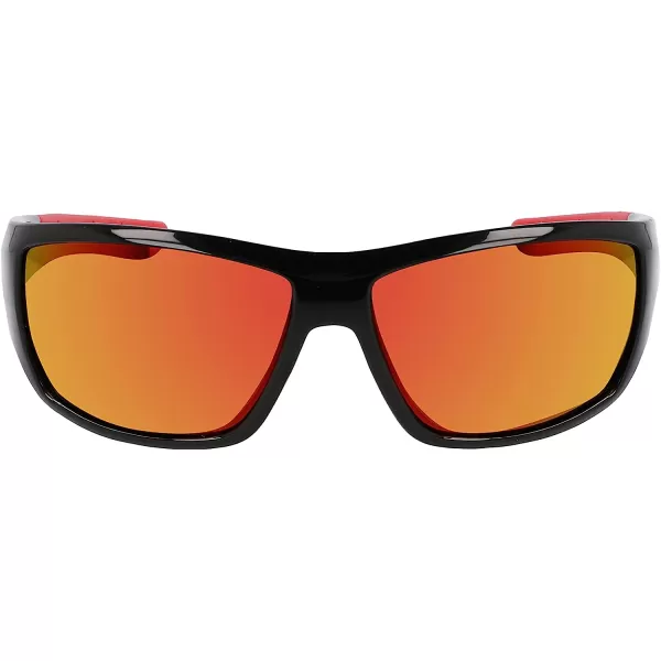imageColumbia Mens Utilizer Wrap SunglassesShiny Black amp RedRed Revo