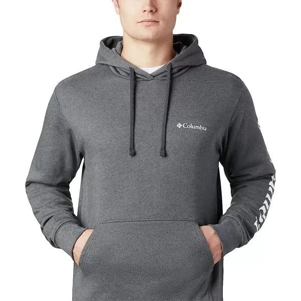 imageColumbia Mens Viewmont Ii Sleeve Graphic HoodieCharcoal Heather