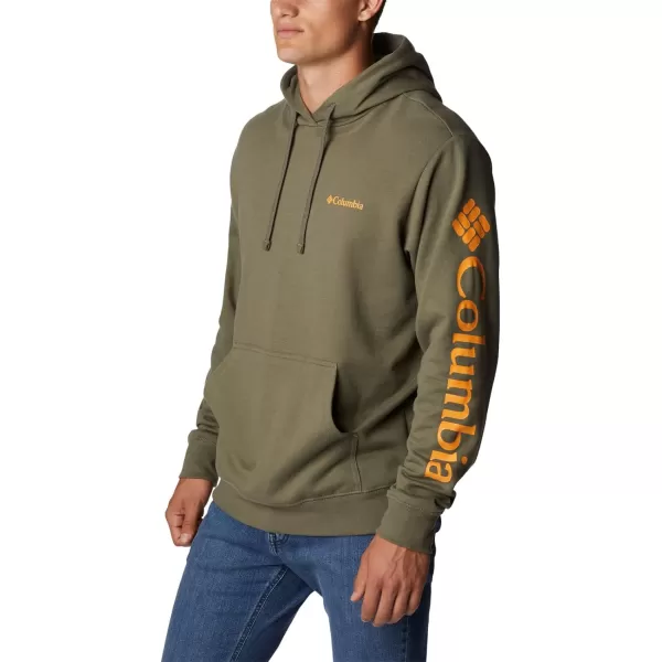 imageColumbia Mens Viewmont Ii Sleeve Graphic HoodieStone GreenMango