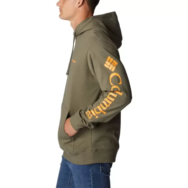 imageColumbia Mens Viewmont Ii Sleeve Graphic HoodieStone GreenMango