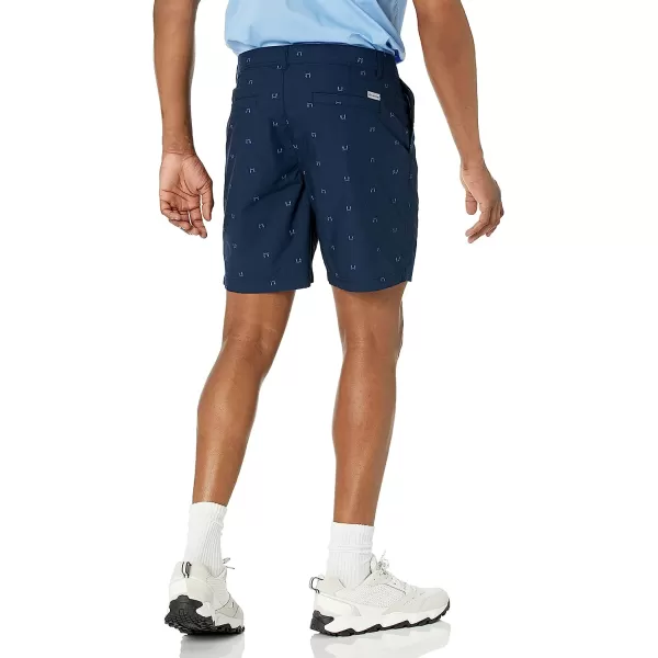 imageColumbia Mens Washed Out Printed ShortCollegiate Navy Hammocked