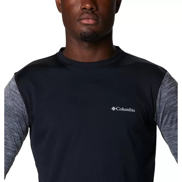 imageColumbia Mens Zero Rules Long Sleeve ShirtBlackBlack Heather