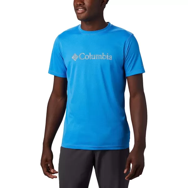 imageColumbia Mens Zero Rules Short Sleeve Graphic ShirtAzure Blue Csc Topo Lines