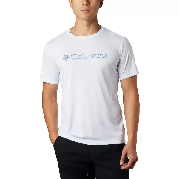 imageColumbia Mens Zero Rules Short Sleeve Graphic ShirtWhite Csc Topo Lines
