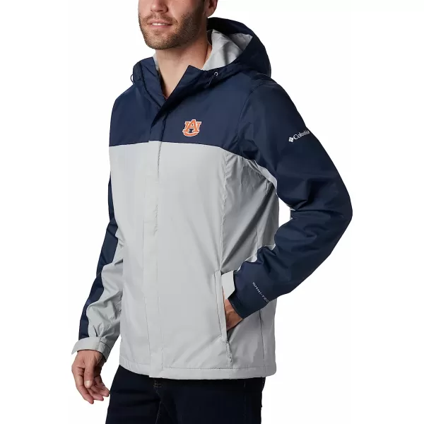 imageColumbia NCAA mens Glennaker Storm JacketAuburn Tigers Aub  Collegiate Navy Columbia Grey
