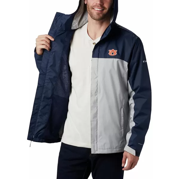 imageColumbia NCAA mens Glennaker Storm JacketAuburn Tigers Aub  Collegiate Navy Columbia Grey