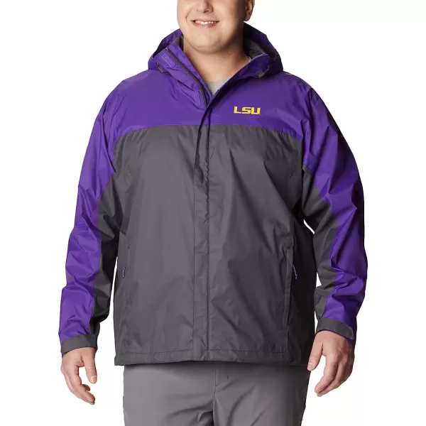 imageColumbia NCAA mens Glennaker Storm JacketLSU Tigers LSU  Vivid Purple Dark Grey