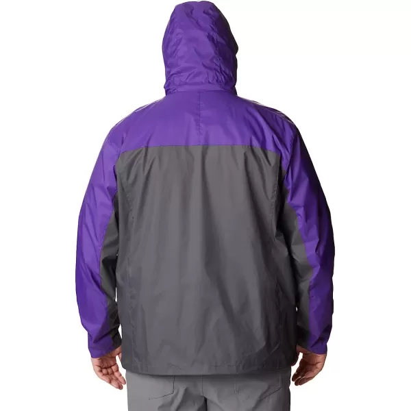 imageColumbia NCAA mens Glennaker Storm JacketLSU Tigers LSU  Vivid Purple Dark Grey