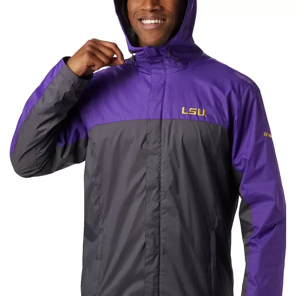 imageColumbia NCAA mens Glennaker Storm JacketLSU Tigers LSU  Vivid Purple Dark Grey