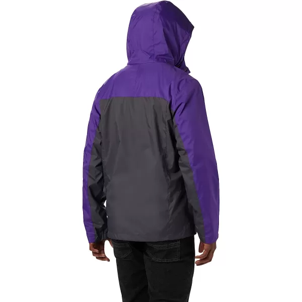 imageColumbia NCAA mens Glennaker Storm JacketLSU Tigers LSU  Vivid Purple Dark Grey