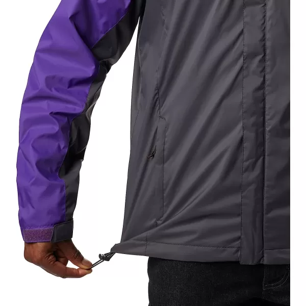 imageColumbia NCAA mens Glennaker Storm JacketLSU Tigers LSU  Vivid Purple Dark Grey