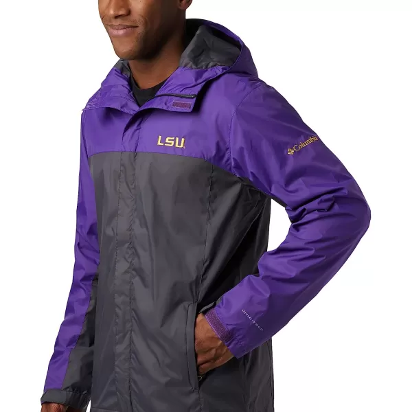 imageColumbia NCAA mens Glennaker Storm JacketLSU Tigers LSU  Vivid Purple Dark Grey