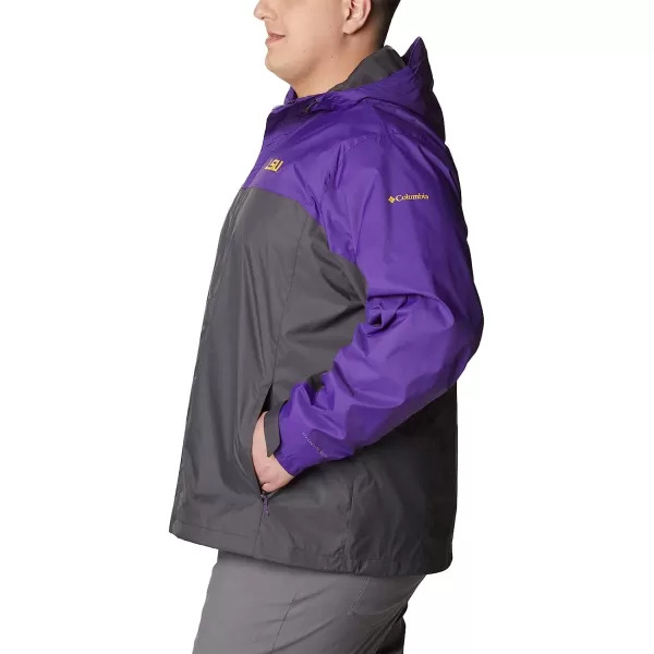 imageColumbia NCAA mens Glennaker Storm JacketLSU Tigers LSU  Vivid Purple Dark Grey