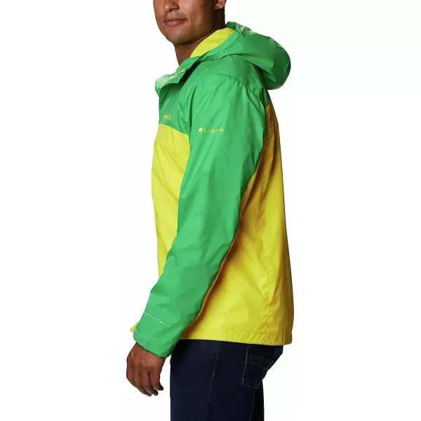 imageColumbia NCAA mens Glennaker Storm JacketOregon Ducks Uo  Fuse Green Yellow Glo