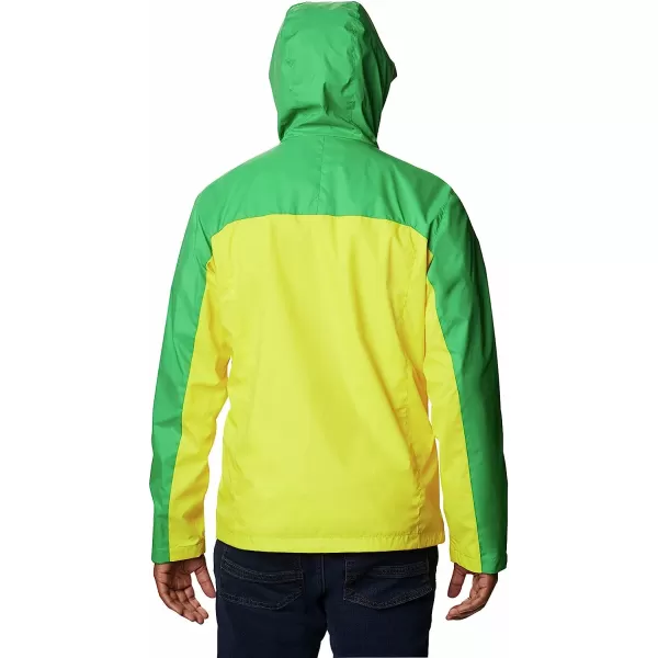 imageColumbia NCAA mens Glennaker Storm JacketOregon Ducks Uo  Fuse Green Yellow Glo