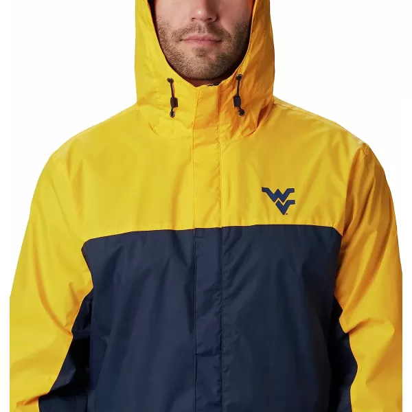 imageColumbia NCAA mens Glennaker Storm JacketWest Virginia Mountaineers Wv  Mlb Gold Collegiate Navy