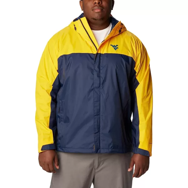 imageColumbia NCAA mens Glennaker Storm JacketWest Virginia Mountaineers Wv  Mlb Gold Collegiate Navy