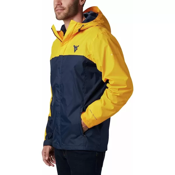 imageColumbia NCAA mens Glennaker Storm JacketWest Virginia Mountaineers Wv  Mlb Gold Collegiate Navy