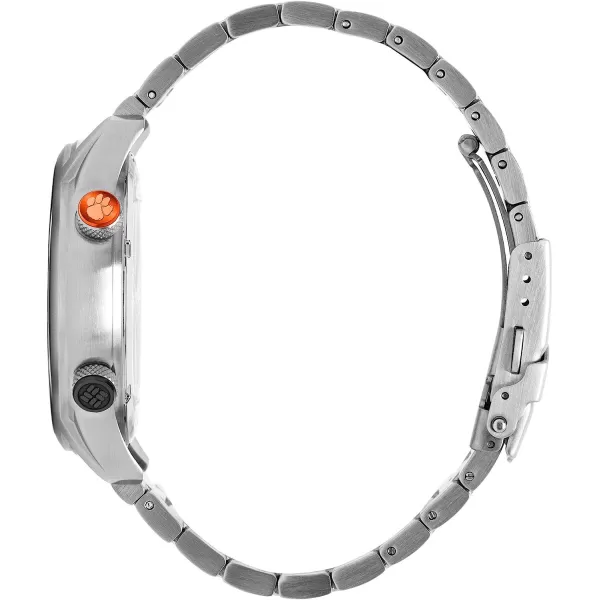 imageColumbia OUTBACKER Clemson Tigers Mens Stainless Steel Watch with Stainless Steel BraceletColumbia OUTBACKER Clemson Tigers Mens Stainless Steel Watch with Stainless Steel Bracelet
