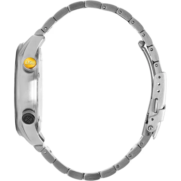 imageColumbia OUTBACKER LSU Tigers Mens Stainless Stee Watch with Stainless Steel BraceletColumbia OUTBACKER LSU Tigers Mens Stainless Stee Watch with Stainless Steel Bracelet
