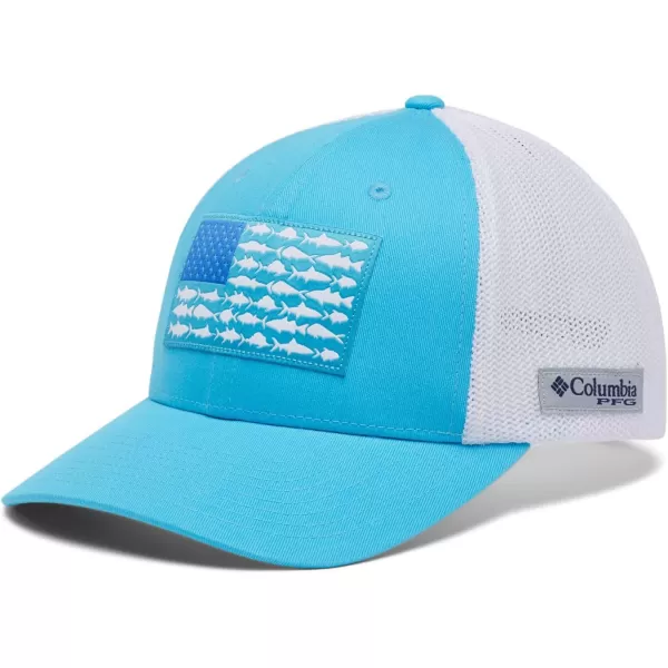 imageColumbia PFG Mesh Canada Fish Flag StretchFit HatAtollWhite