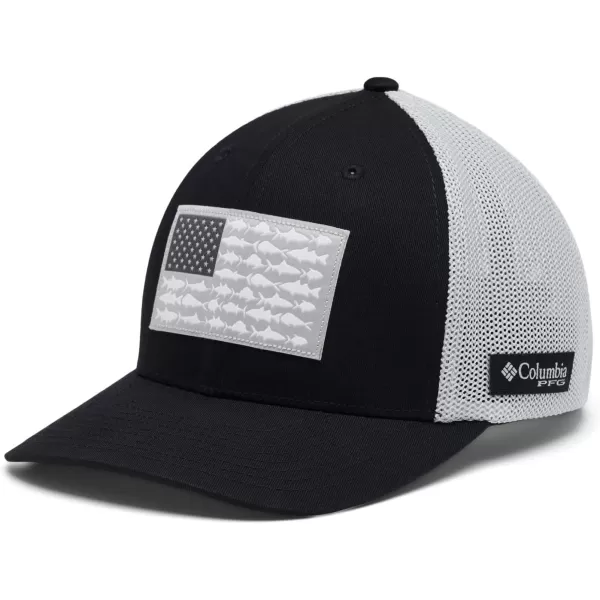 imageColumbia PFG Mesh Canada Fish Flag StretchFit HatBlack  Cool Grey