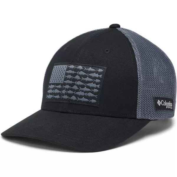 imageColumbia PFG Mesh Canada Fish Flag StretchFit HatBlackGraphite