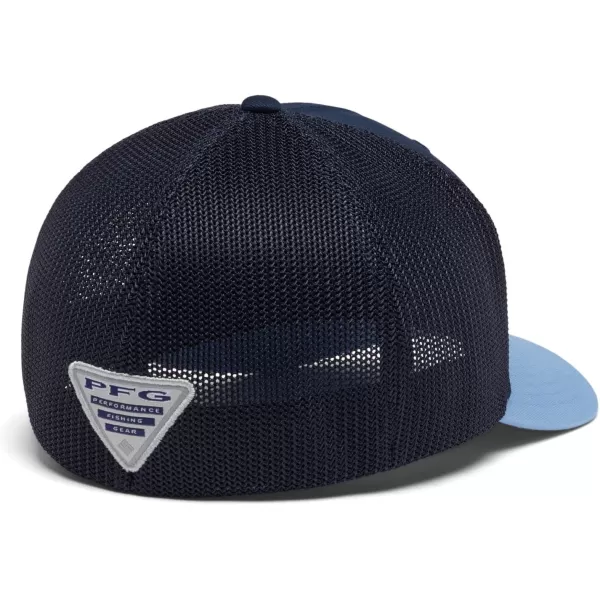 imageColumbia PFG Mesh Canada Fish Flag StretchFit HatCollegiate NavyAgate BlueMid Atlantic Flag