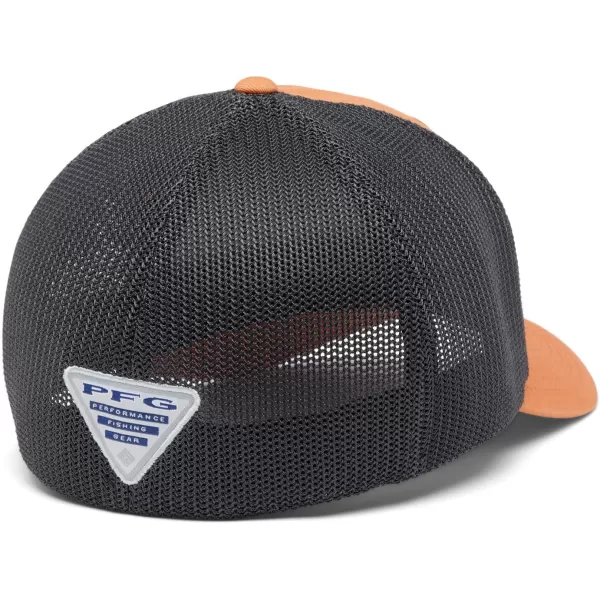 imageColumbia PFG Mesh Canada Fish Flag StretchFit HatDusty OrangeSharkUs Fish Flag