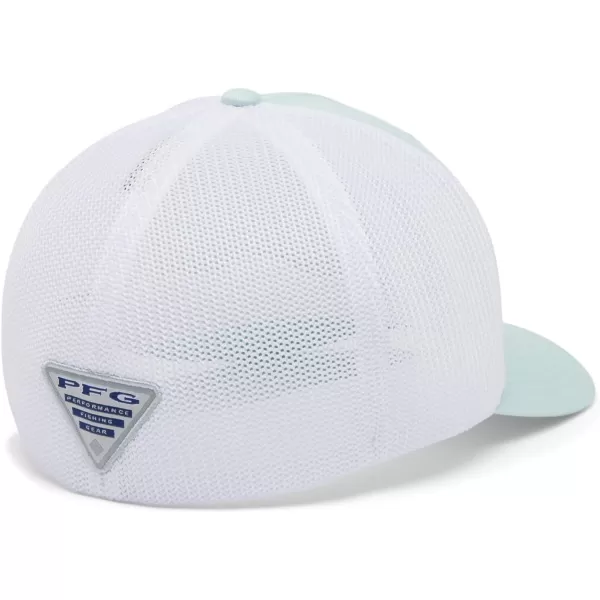 imageColumbia PFG Mesh Canada Fish Flag StretchFit HatIcy MornWhiteUs Fish Flag