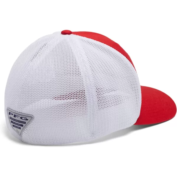 imageColumbia PFG Mesh Canada Fish Flag StretchFit HatRed SparkWhiteUS Fish