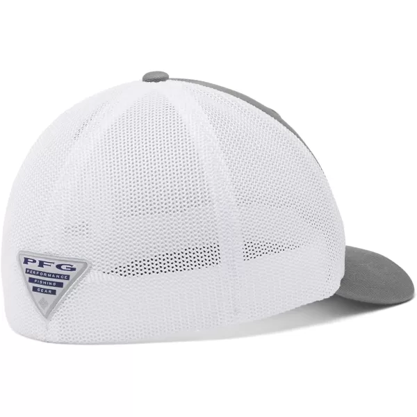 imageColumbia PFG Mesh Canada Fish Flag StretchFit HatTitaniumWhite