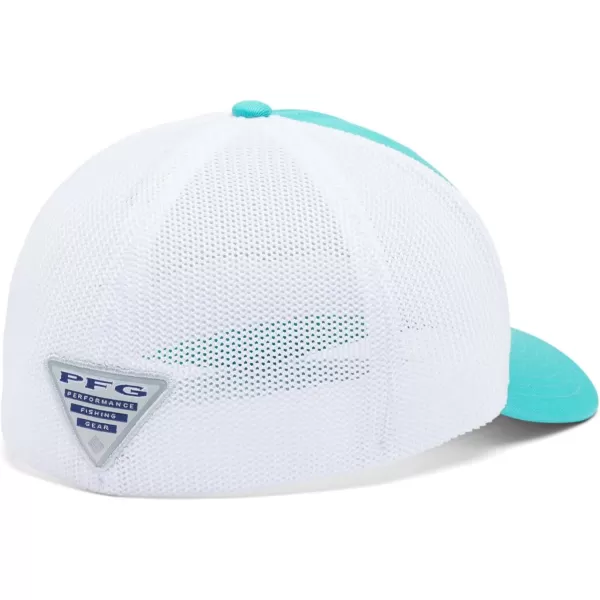 imageColumbia PFG Mesh Canada Fish Flag StretchFit HatTurquoise  Offshore Slam Flag