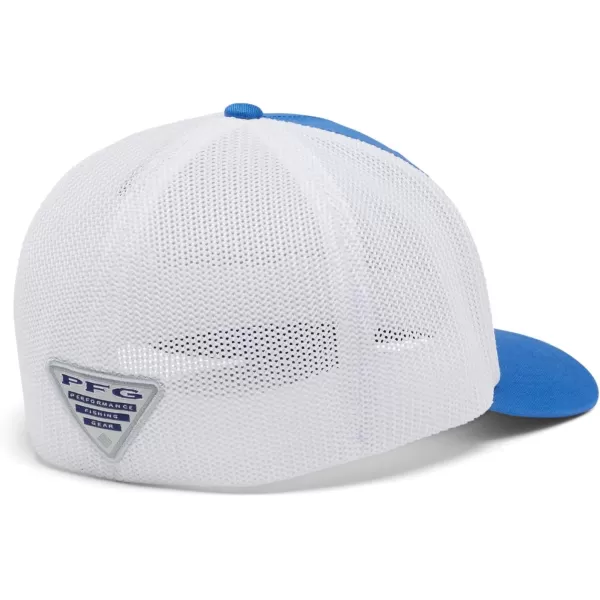 imageColumbia PFG Mesh Canada Fish Flag StretchFit HatVivid BlueWhiteUS Fish Flag