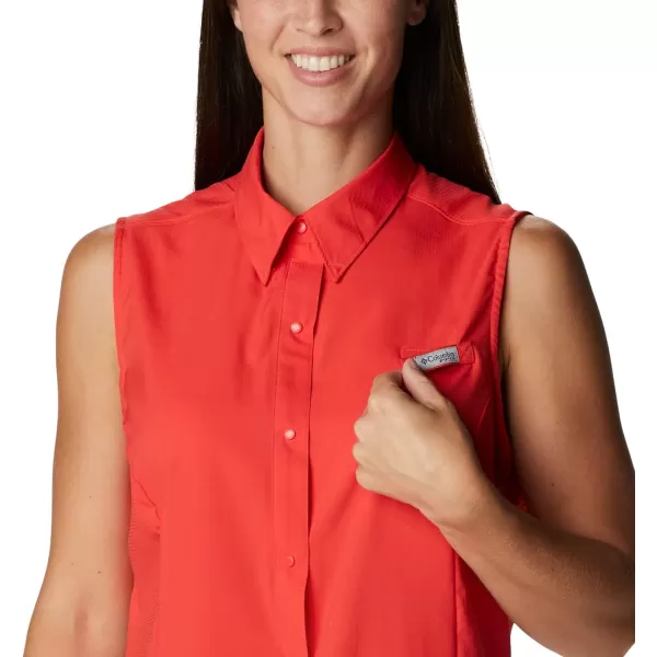 imageColumbia Sportswear Womens Tamiami Sleeveless ShirtRed Hibiscus