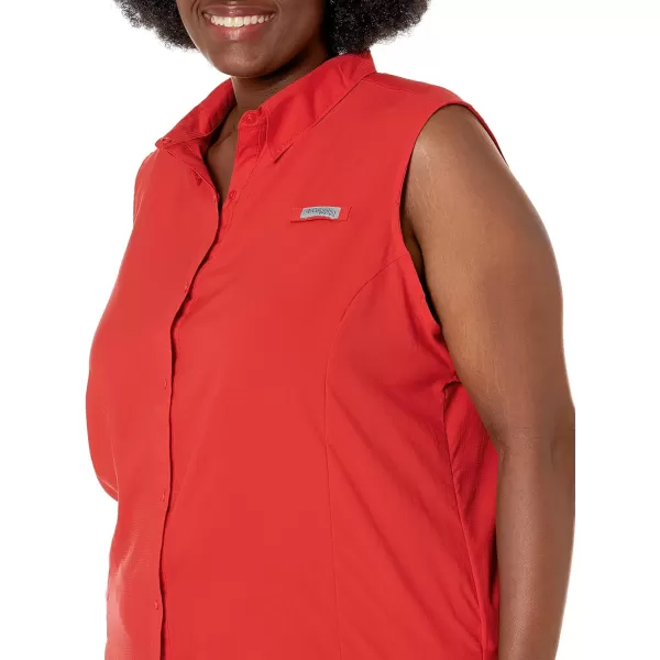 imageColumbia Sportswear Womens Tamiami Sleeveless ShirtRed Hibiscus
