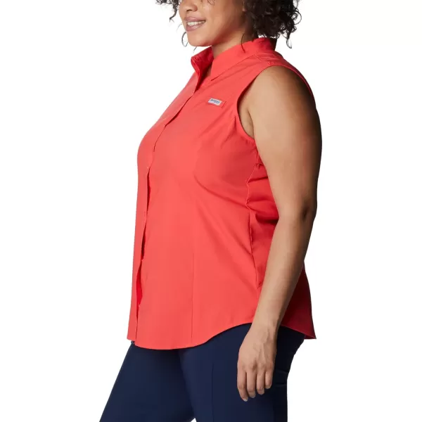 imageColumbia Sportswear Womens Tamiami Sleeveless ShirtRed Hibiscus
