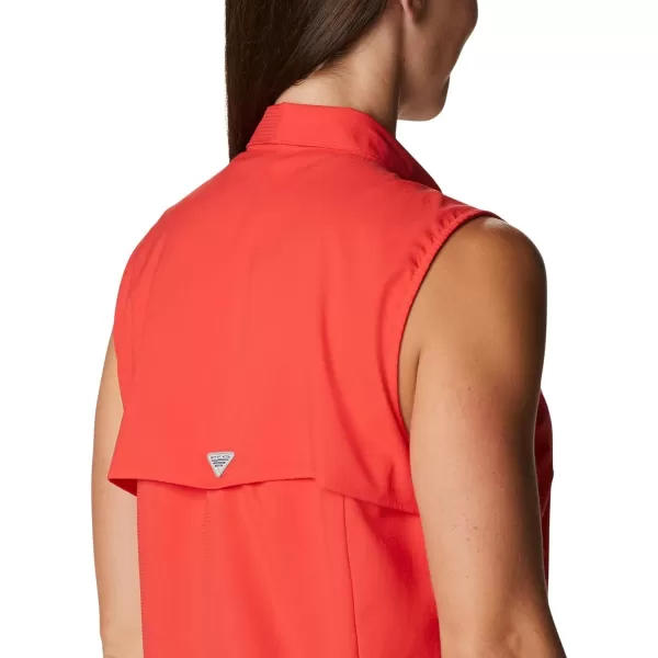imageColumbia Sportswear Womens Tamiami Sleeveless ShirtRed Hibiscus