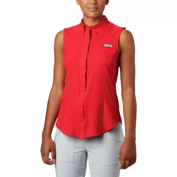 imageColumbia Sportswear Womens Tamiami Sleeveless ShirtRed Lily